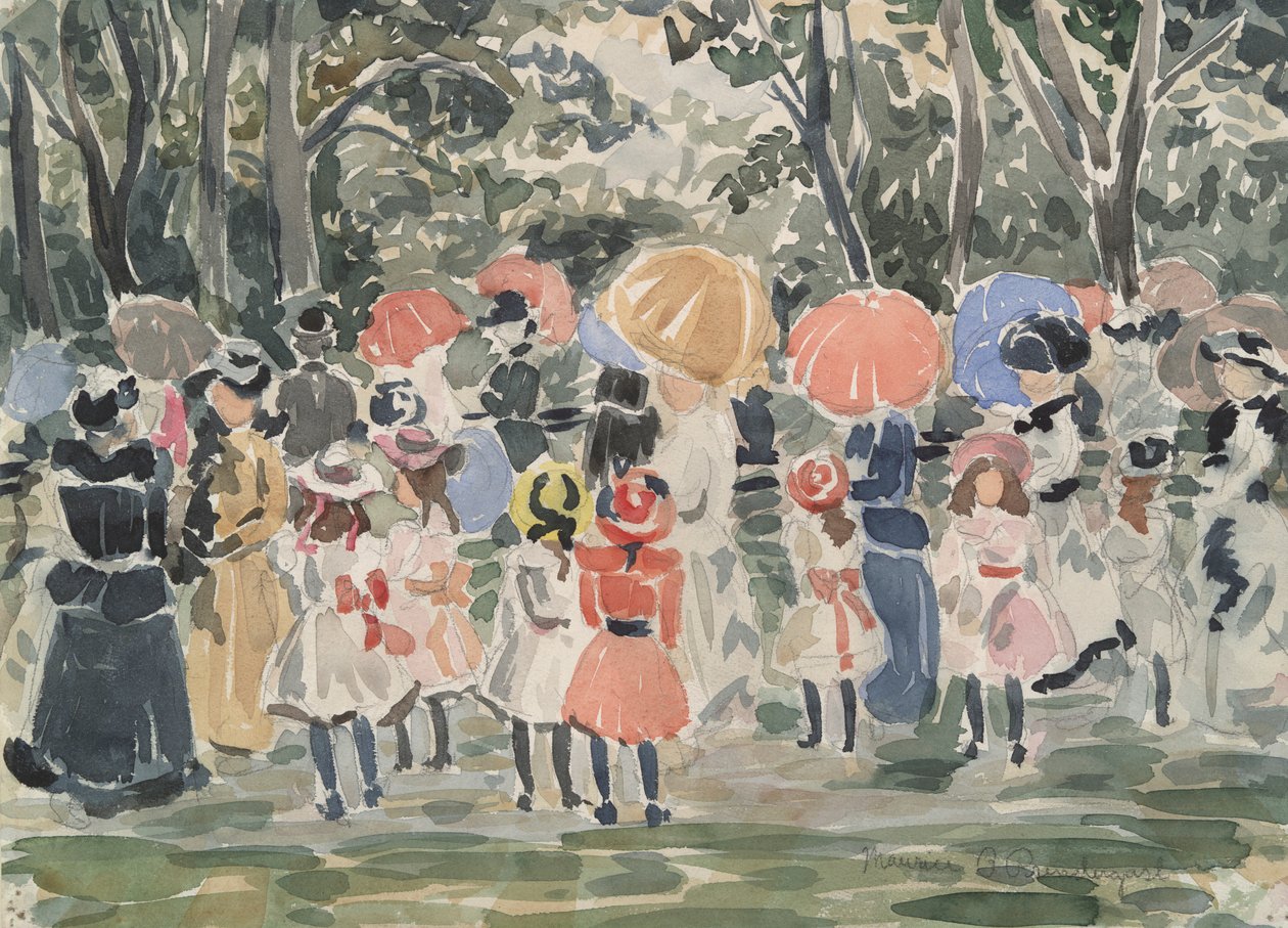 In the Park by Maurice Brazil Prendergast