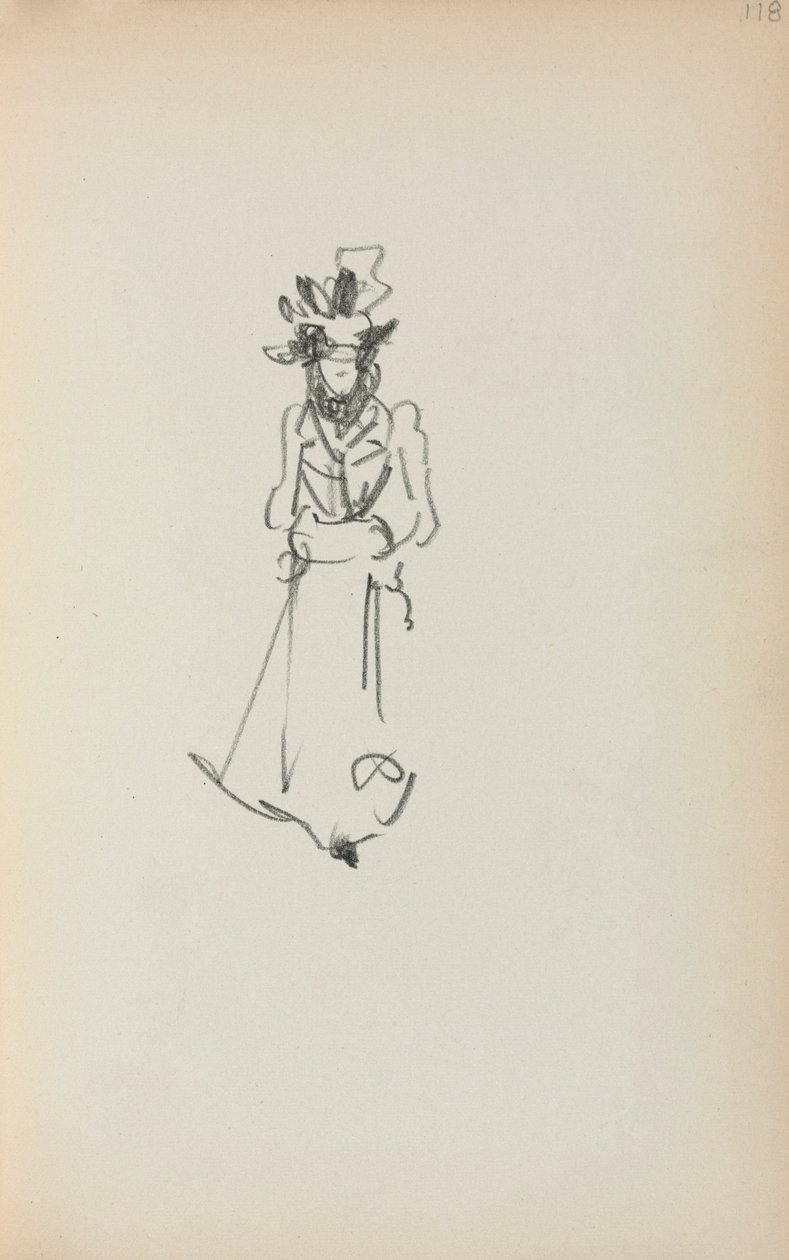 Italian Sketchbook: Standing Woman (page 118) by Maurice Prendergast