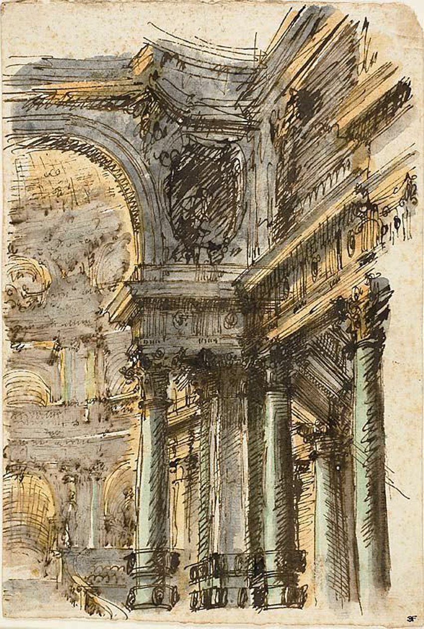 Architectural Fantasy; Architectural Details by Mauro Antonio Tesi