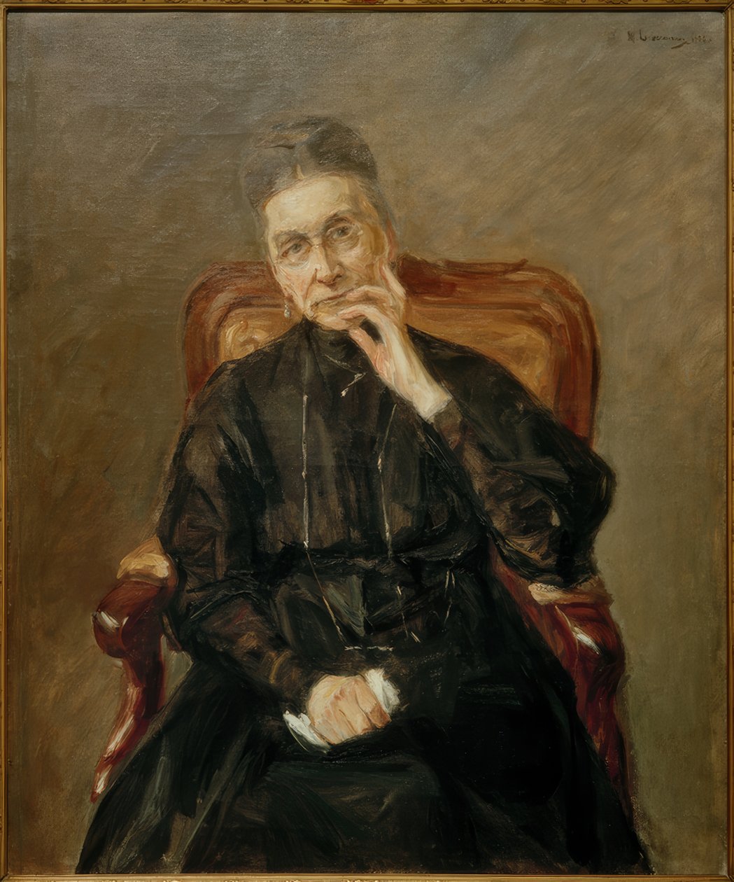 Portrait of Mrs. Kommerzienrat Bertha Biermann by Max Liebermann