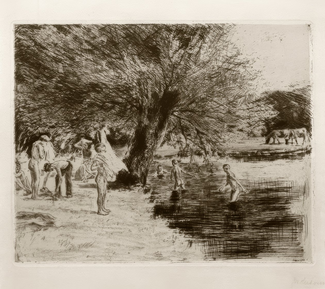 Bathing Boys by Max Liebermann