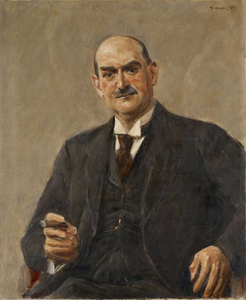 Portrait of Privy Councillor Dr. Carl Leopold Netter by Max Liebermann