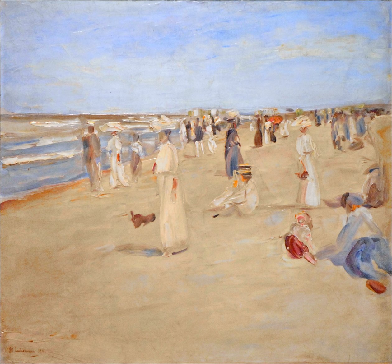 Beach Scene Noordwijk by Max Liebermann