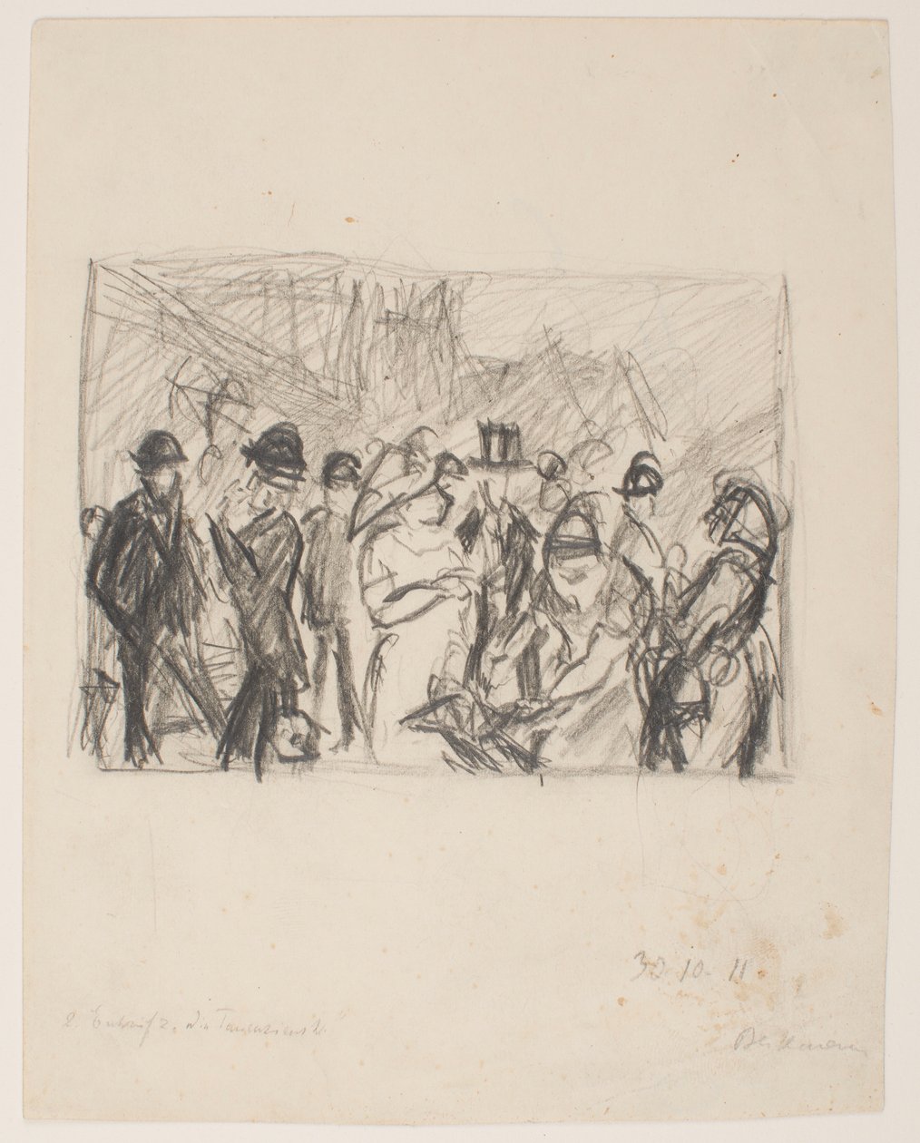 Second Sketch for Tauenzienstrasse by Max Beckmann