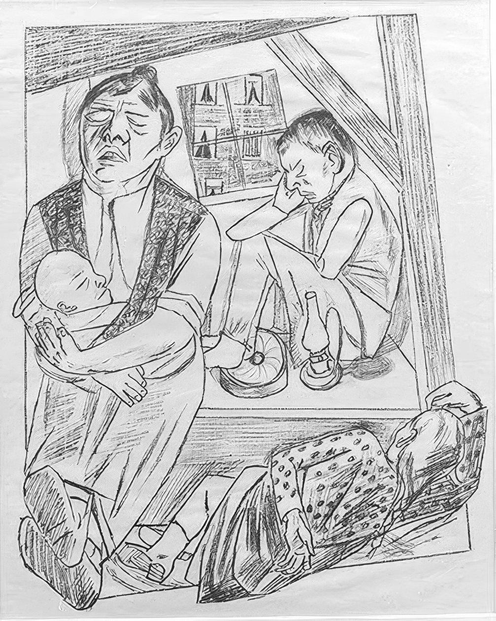 The Night by Max Beckmann