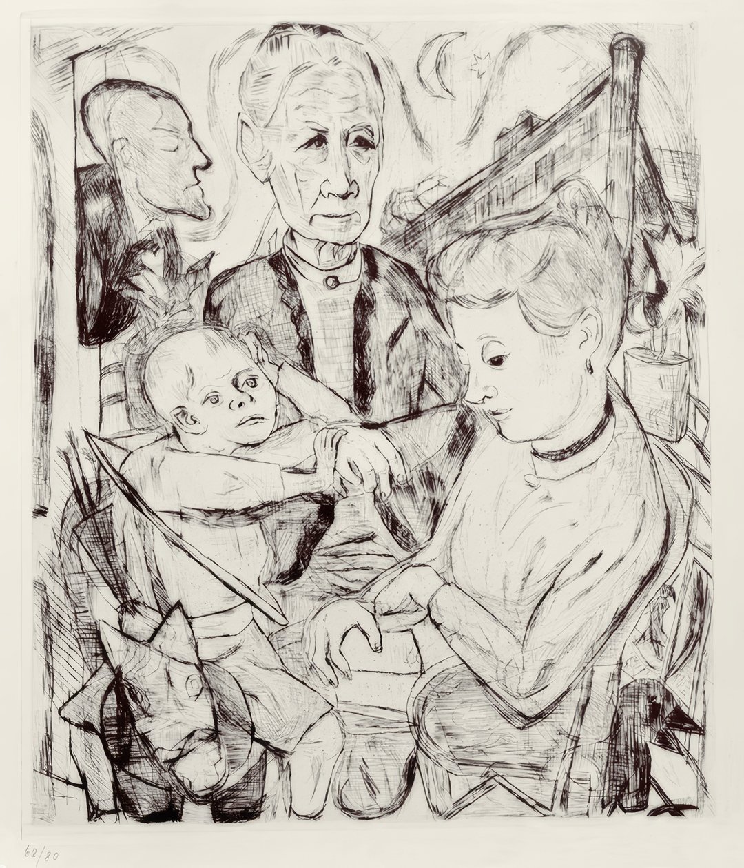 Family Scene by Max Beckmann