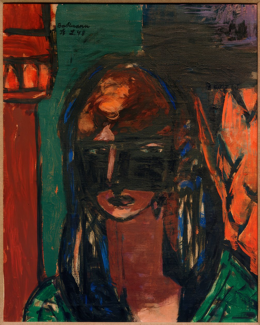 Woman with Mask by Max Beckmann
