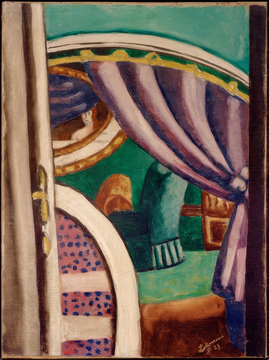 Interior Violet (The Green Chair) by Max Beckmann