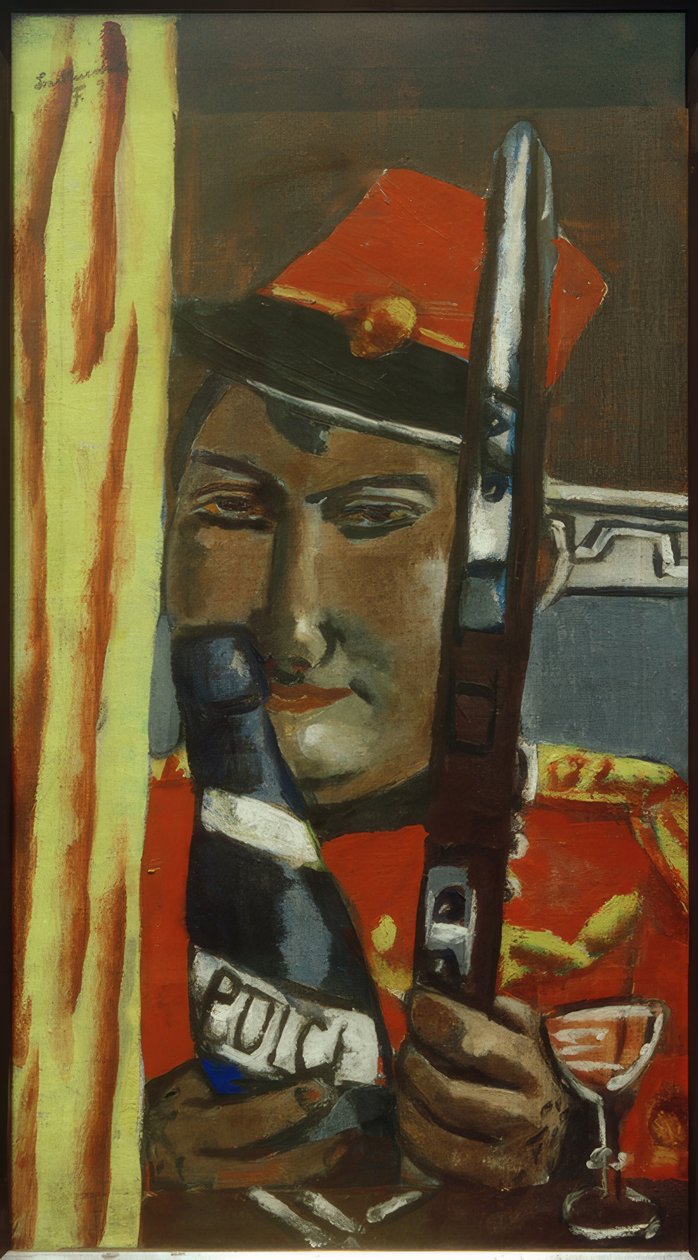 Peruvian Soldier Wants to Drink by Max Beckmann