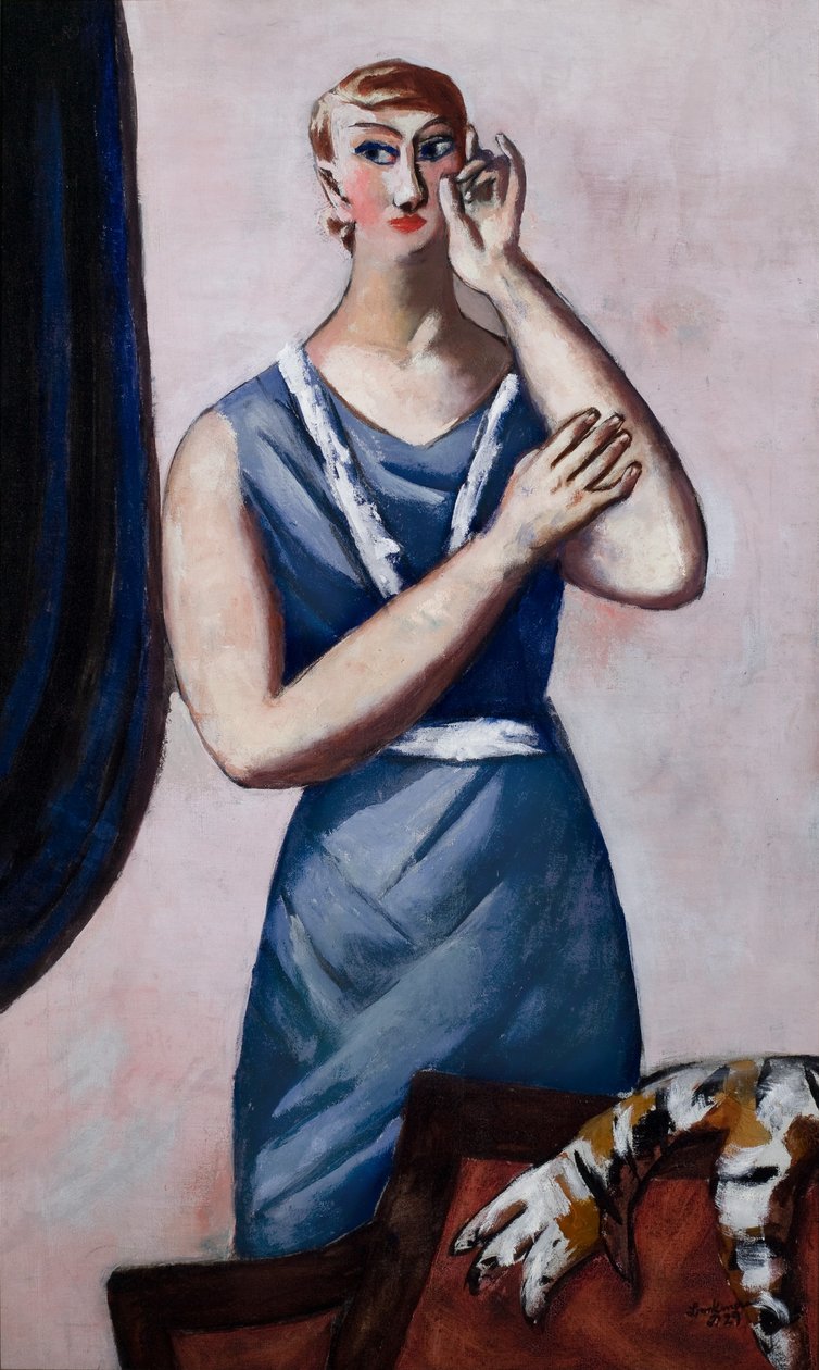 Portrait of Valentine Tessier by Max Beckmann