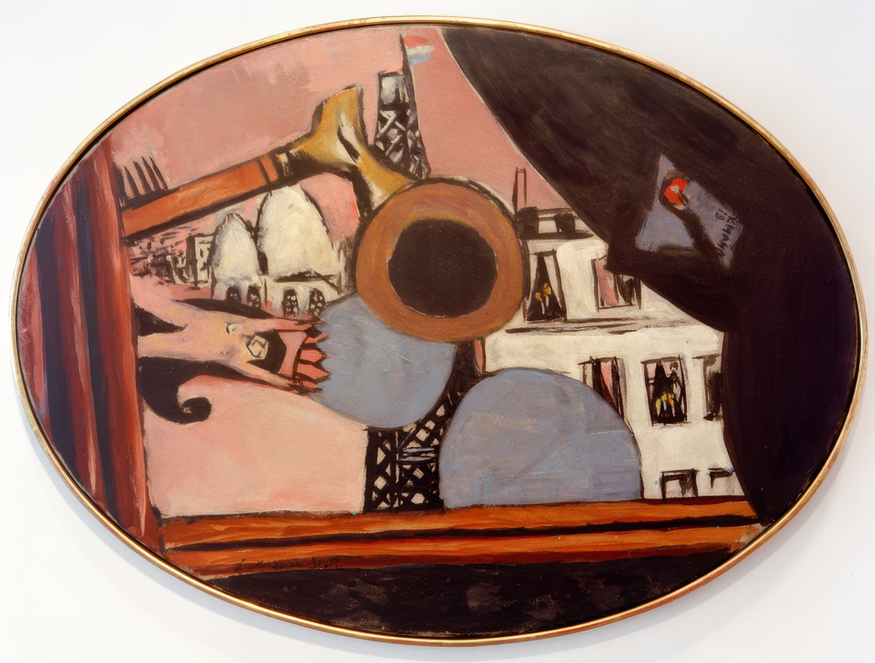 Dream of Paris Colette, Eiffel Tower by Max Beckmann
