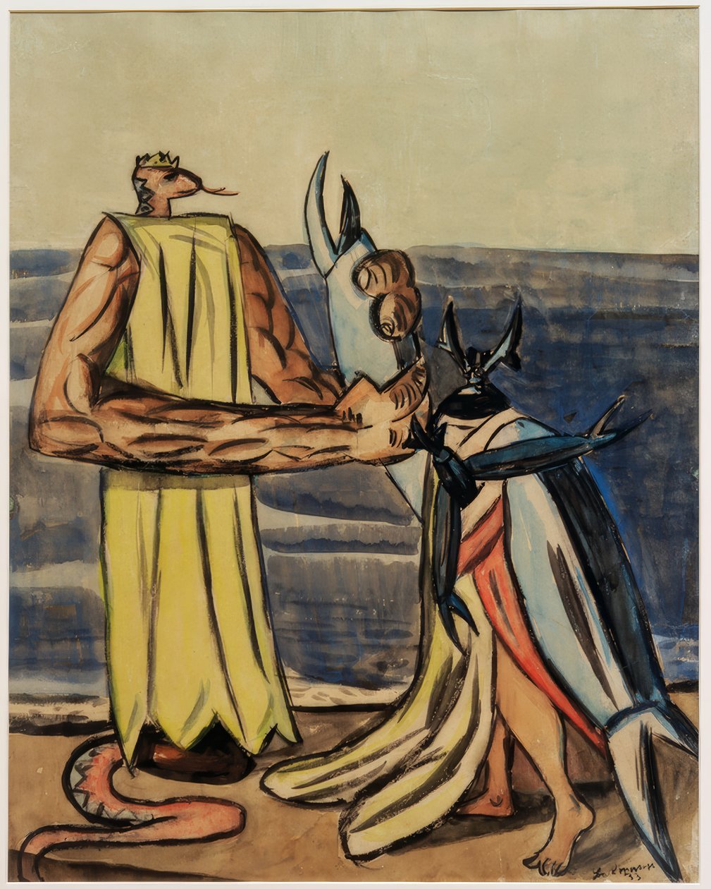 The Snake King and the Stag Beetle Bride by Max Beckmann
