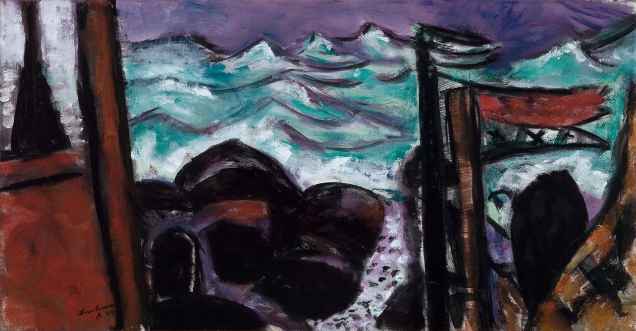 Small Stormy Sea by Max Beckmann