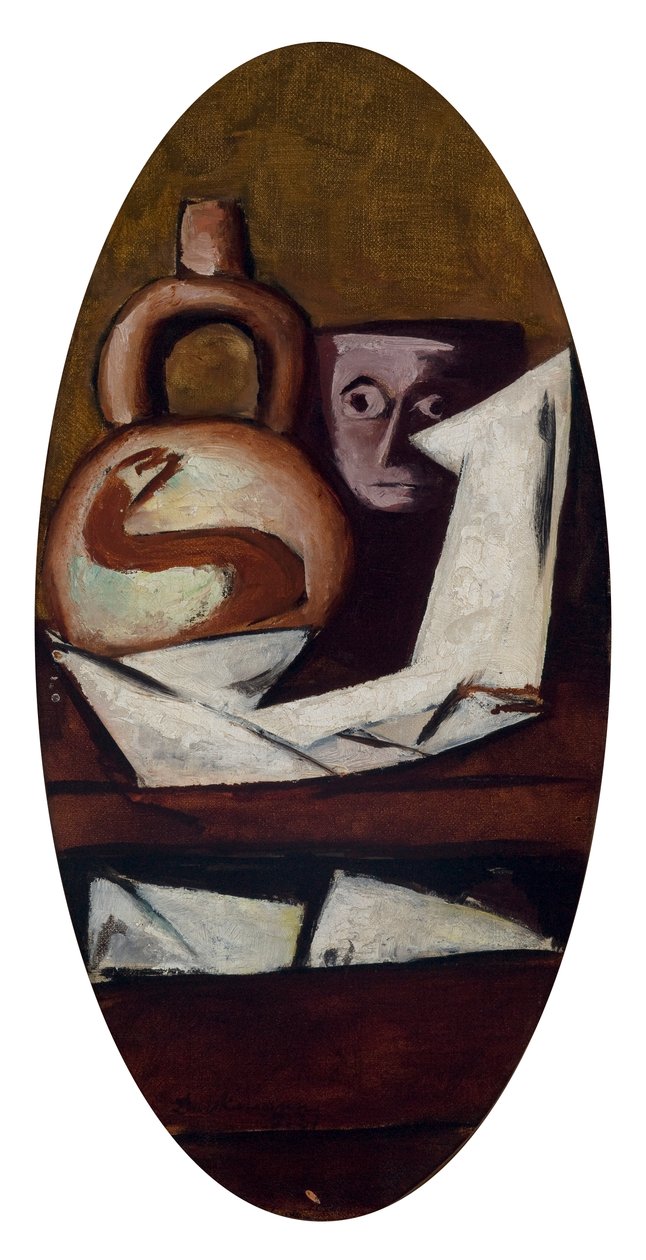 Still Life (with Mexican Figure) by Max Beckmann