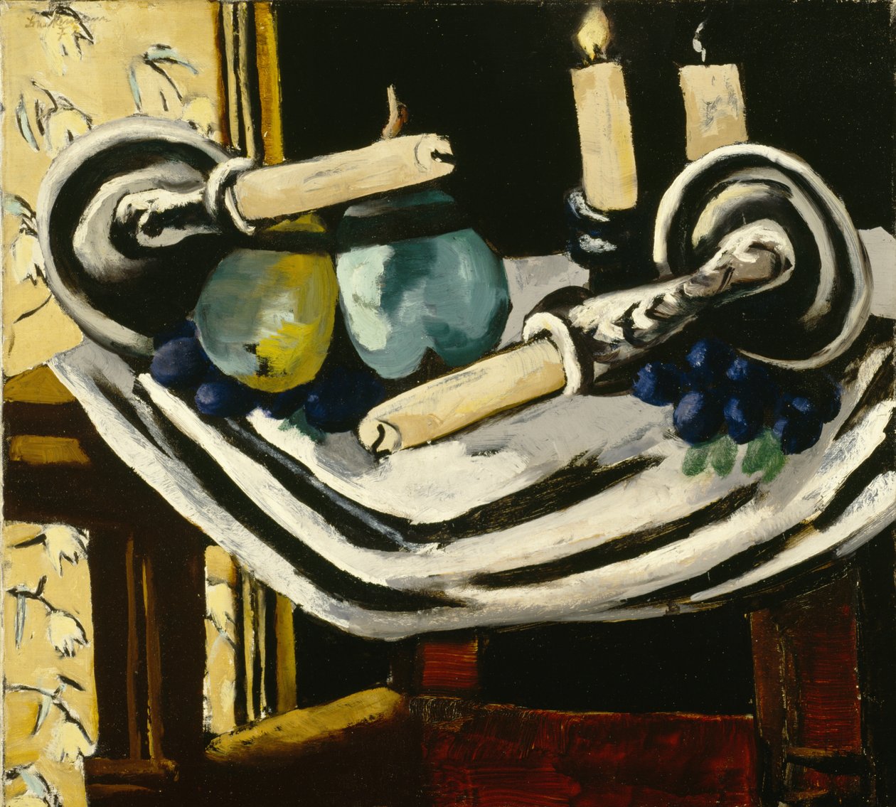 Still Life with Fallen Candles by Max Beckmann