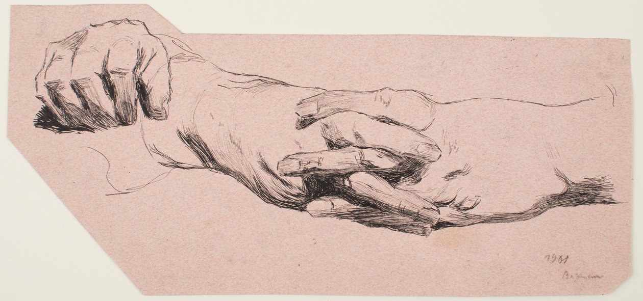 Study of Hands by Max Beckmann