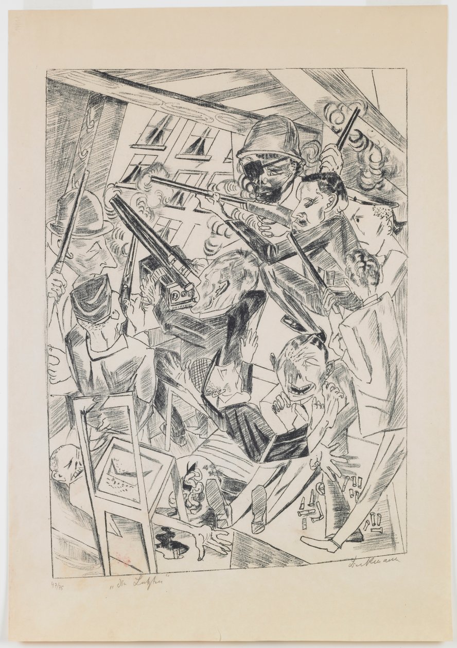 plate 10: The Last Ones by Max Beckmann