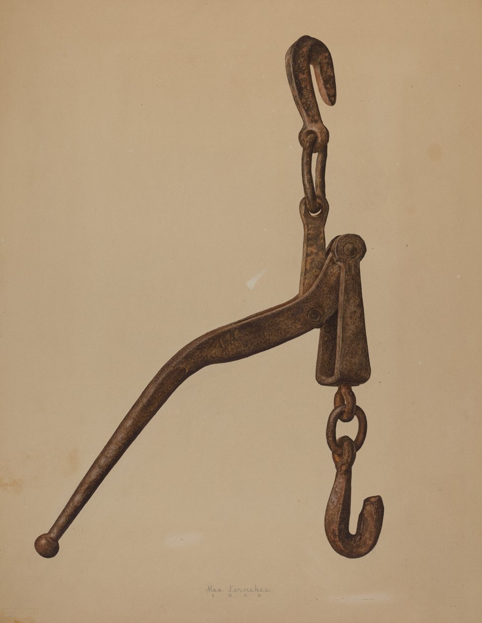 Log Load Tightener, 1939 by Max Fernekes