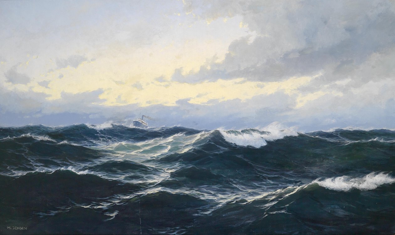 Marine Piece with Steamer by Max Jensen