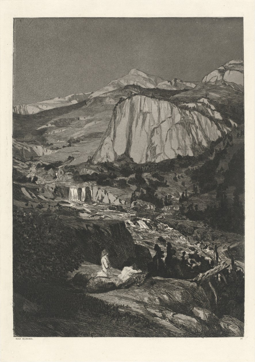 Moonlit Night (pl. 4) by Max Klinger