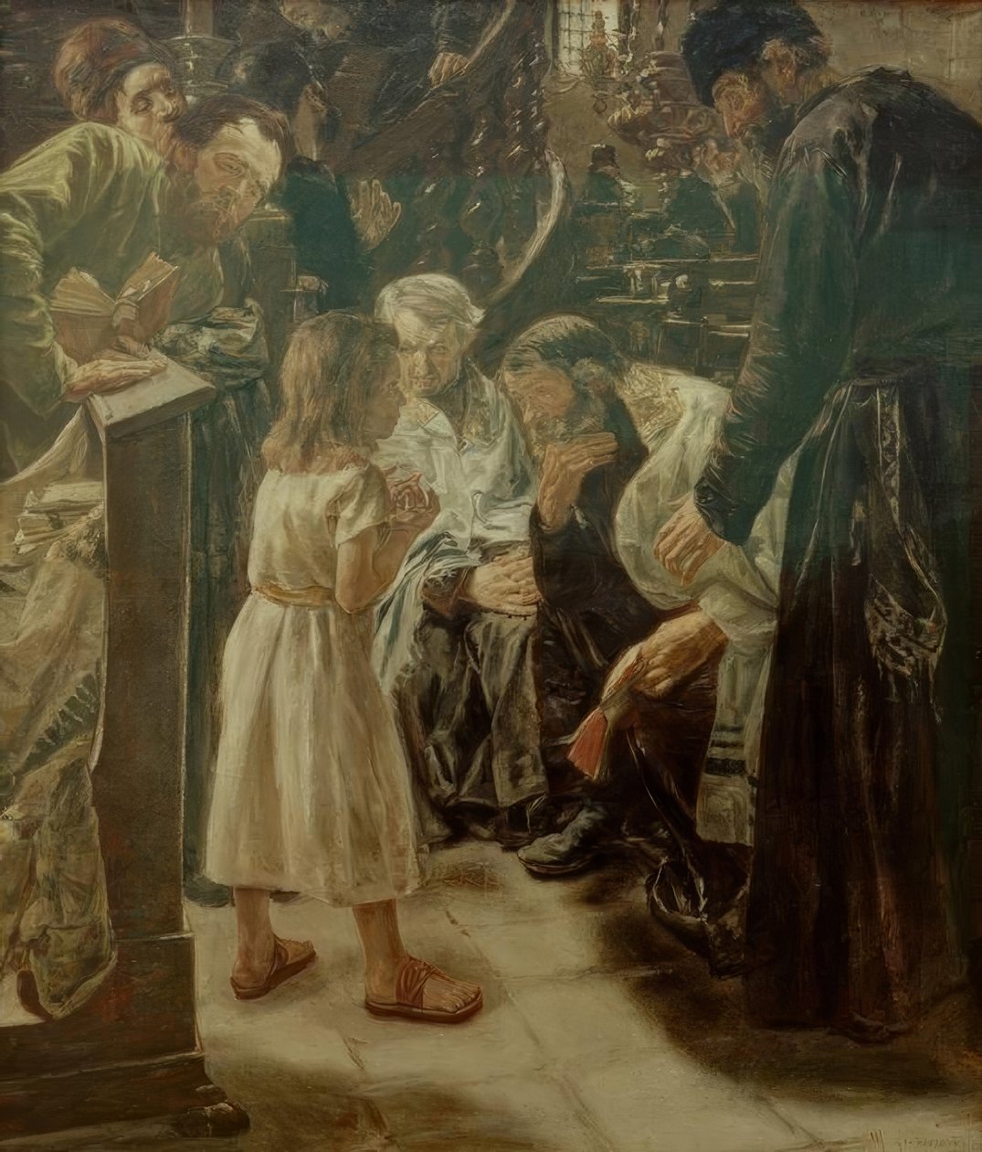 The Twelve-Year-Old Jesus in the Temple by Max Liebermann