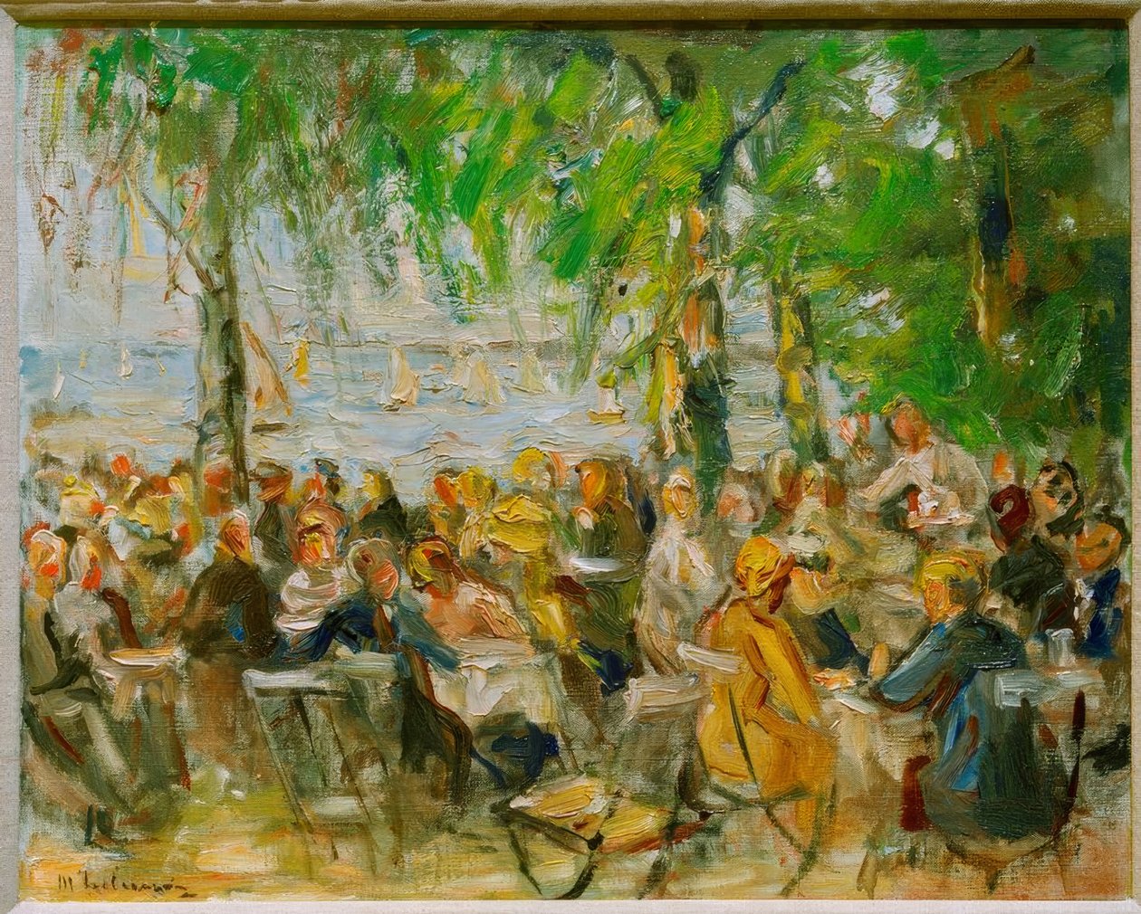 Garden Restaurant on the Havel by Max Liebermann