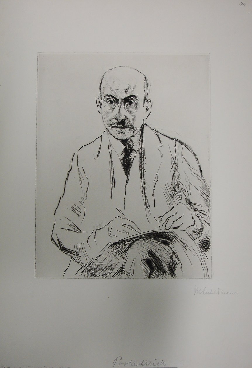 Self-Portrait at 70 by Max Liebermann