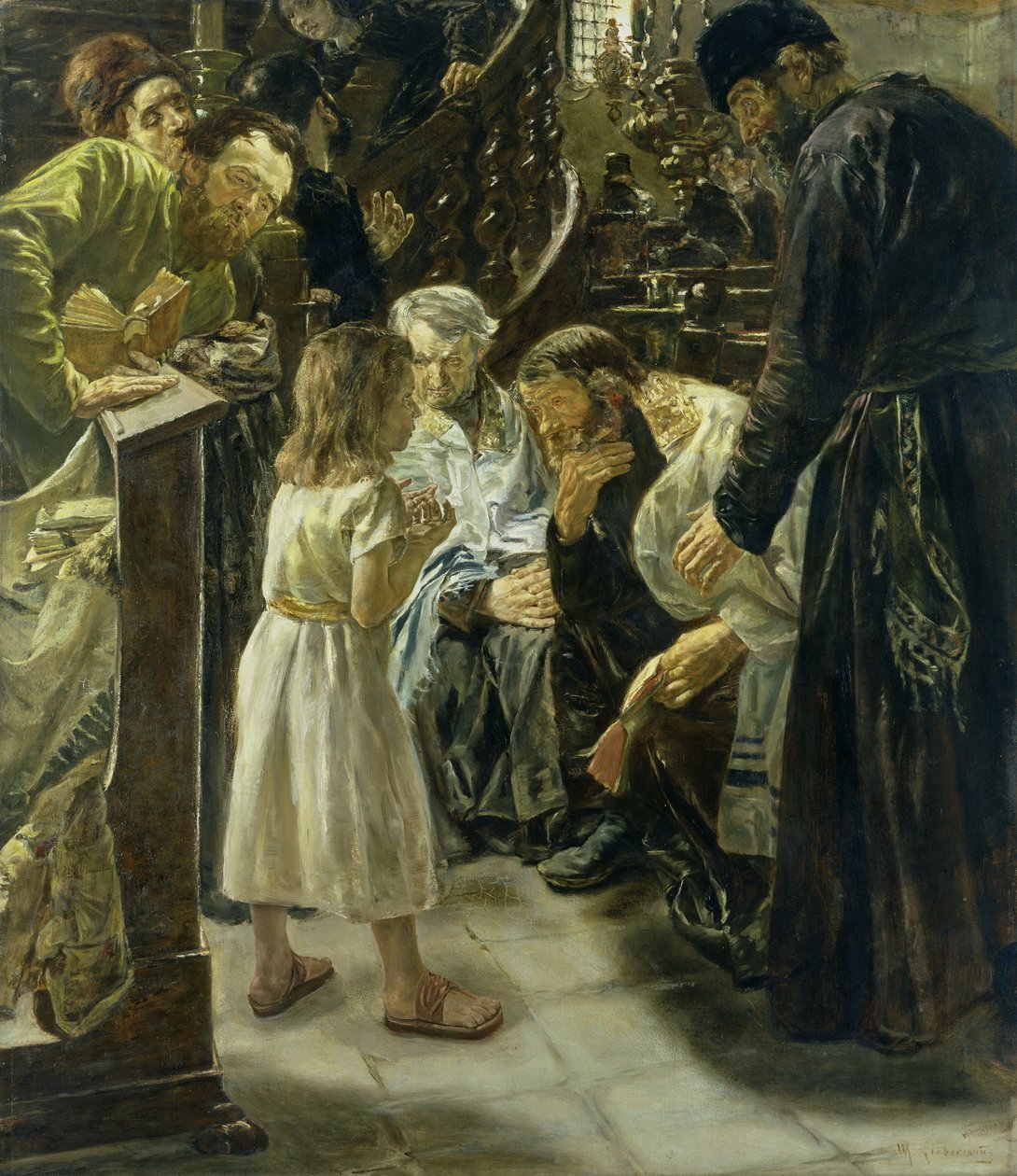The Twelve-Year-Old Jesus in the Temple by Max Liebermann
