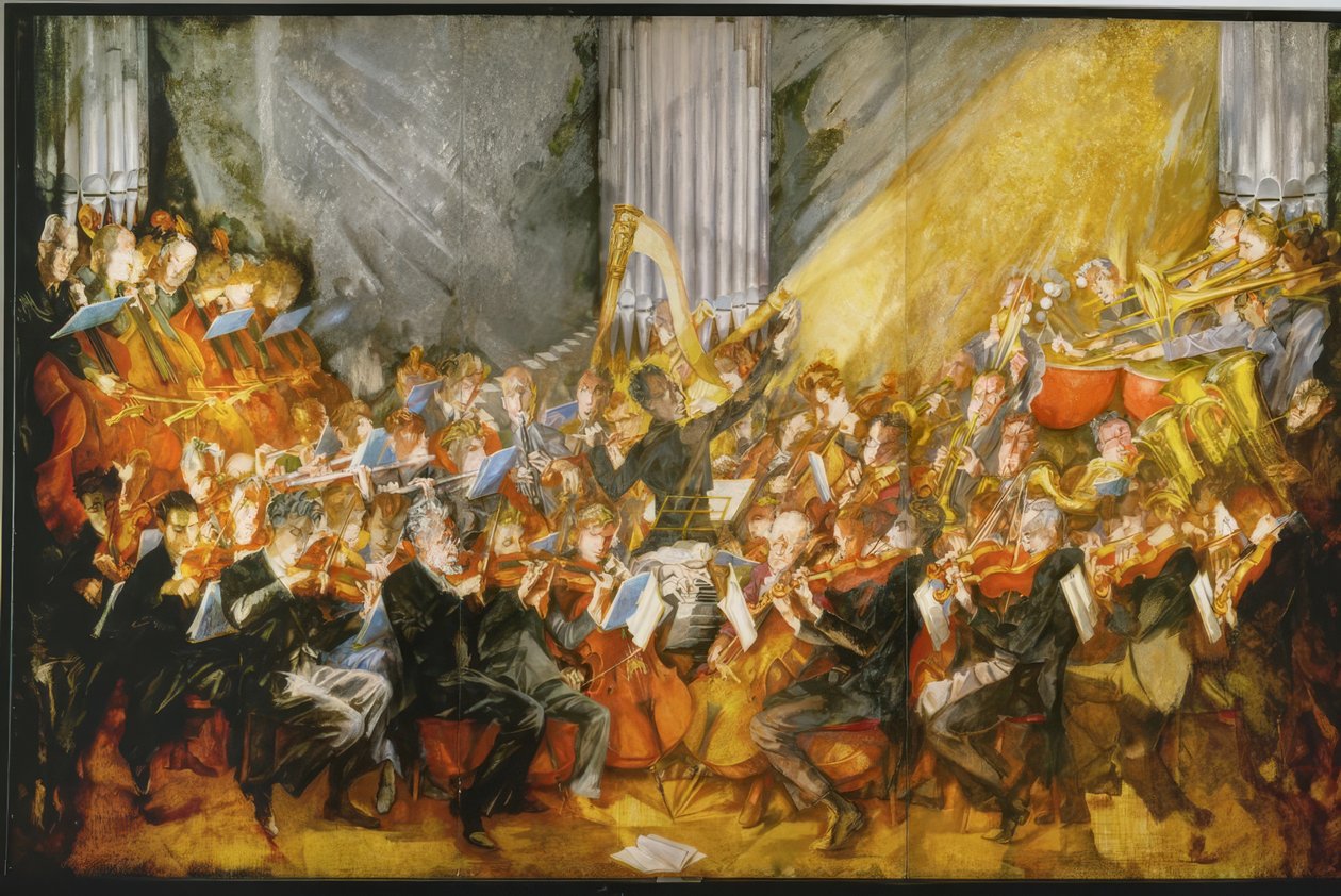 The Orchestra by Max Oppenheimer