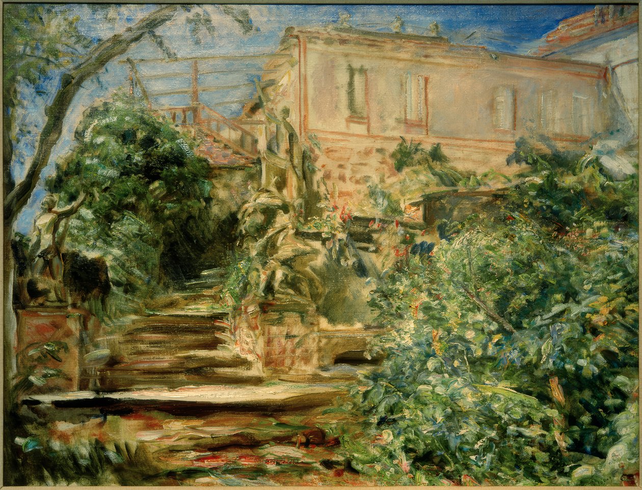 The Garden in Neukastel with the Library by Max Slevogt