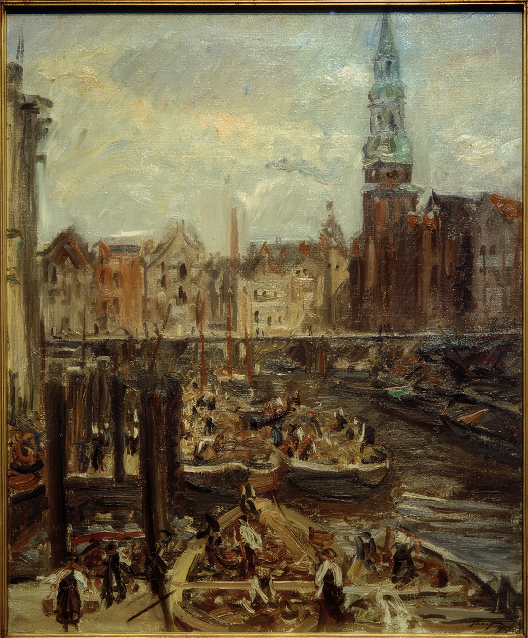 Fleet at Hopfenmarkt by Max Slevogt