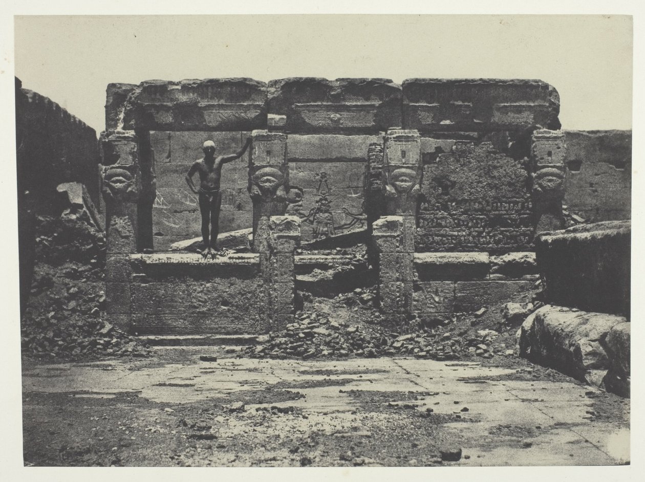 Grand Temple of Dendera, Upper Egypt by Maxime Du Camp