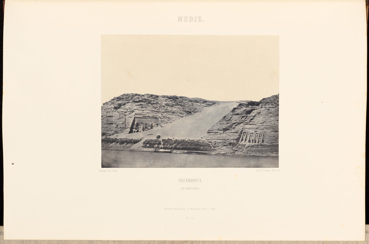 Nubia. Abu Simbel. The Two Temples by Maxime Du Camp