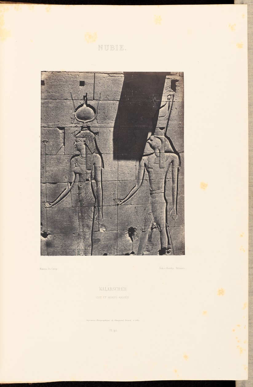 Nubia. Kalabscheh. Isis and Horus-Arsiesi by Maxime Du Camp