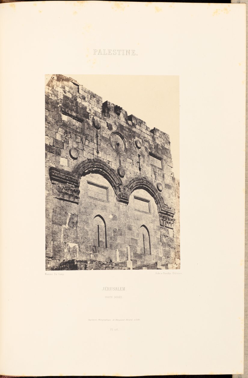Palestine. Jerusalem. Golden Gate by Maxime Du Camp