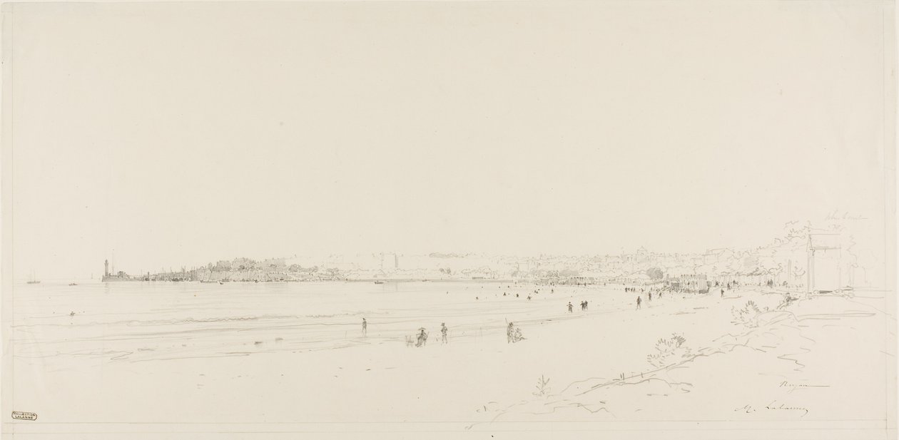 The Beach at Royan by Maxime Lalanne