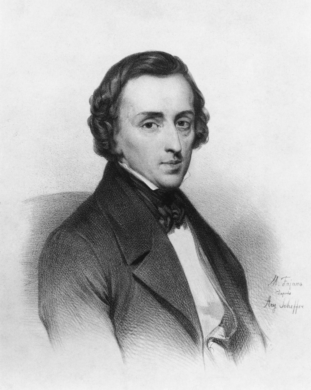 Frederic Chopin, after Ary Scheffer by Maximilian Fajans