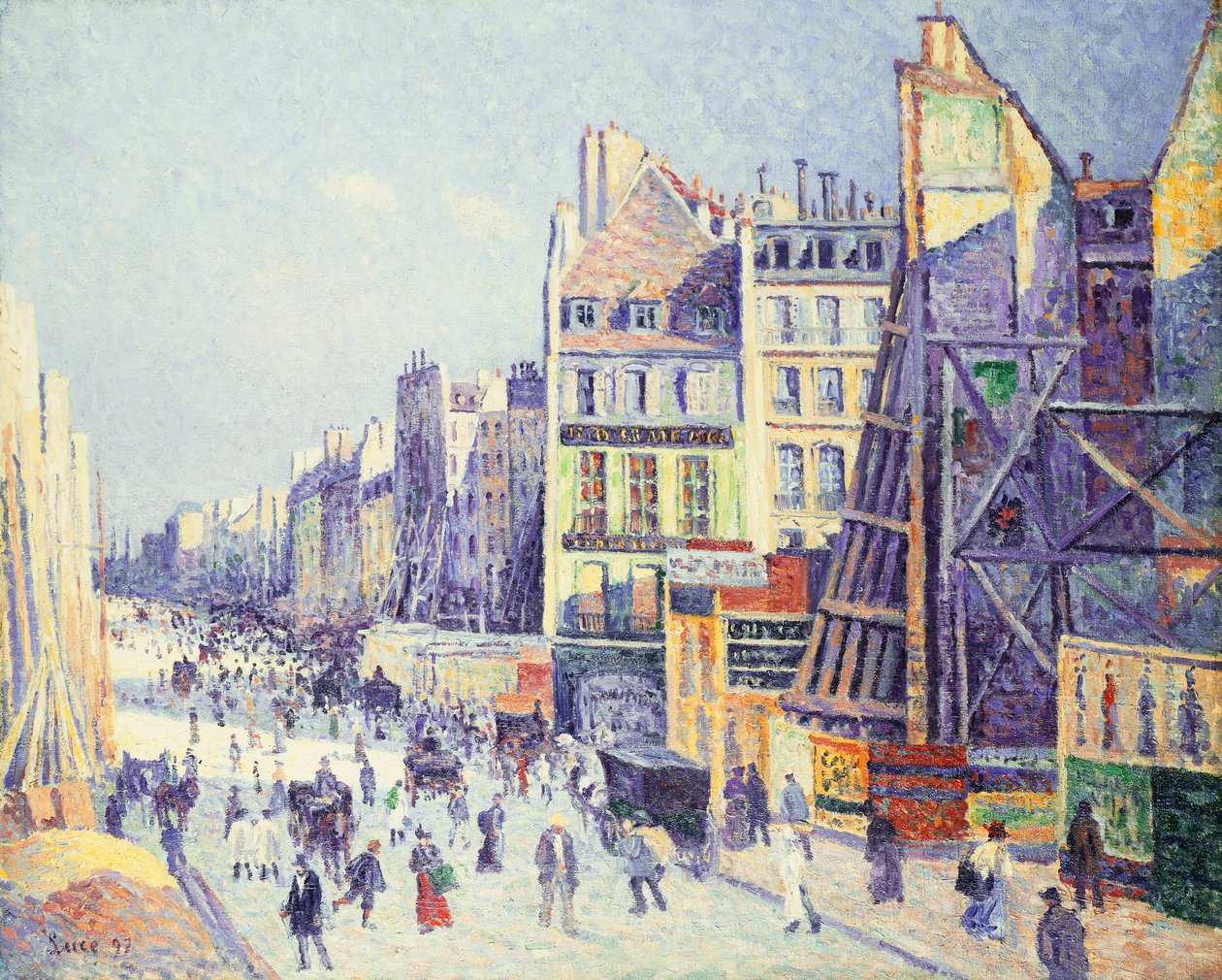 La Rue Reaumur by Maximilien Luce