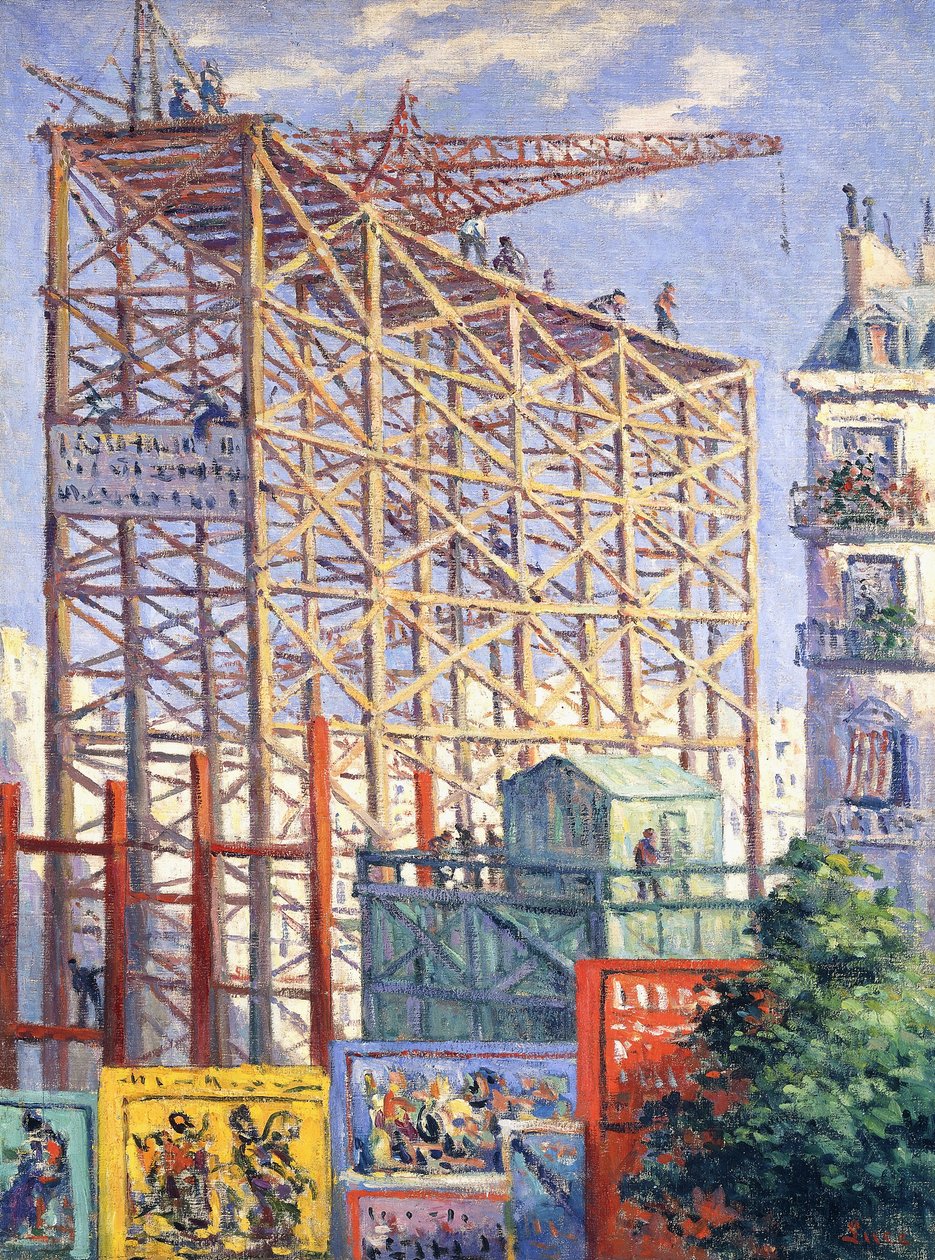 Scaffolding and Posters by Maximilien Luce