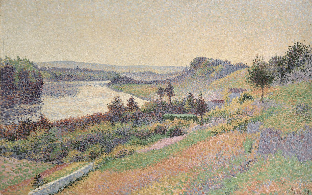 The Seine at Herblay, 1890 by Maximilien Luce