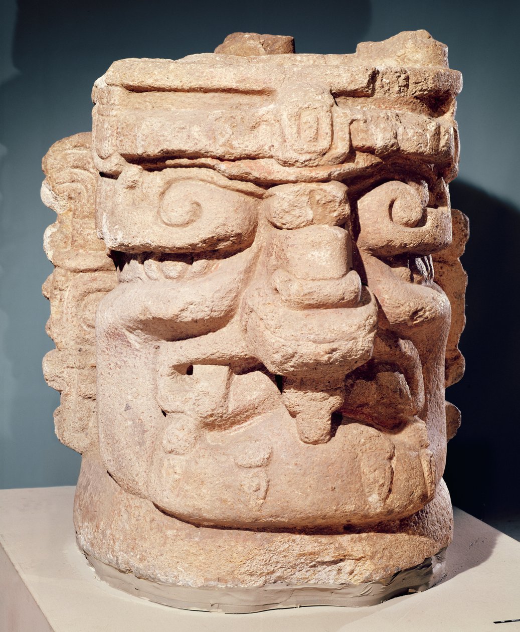 Anthropomorphic Head, Probably a Censer by Mayan