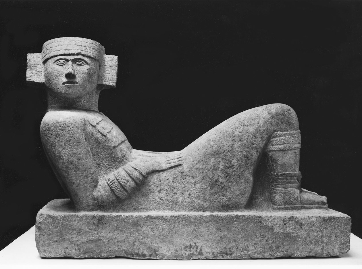 Chac-Mool, from Chichen-Itza, Yucatan, c.987-1185 BC by Mayan