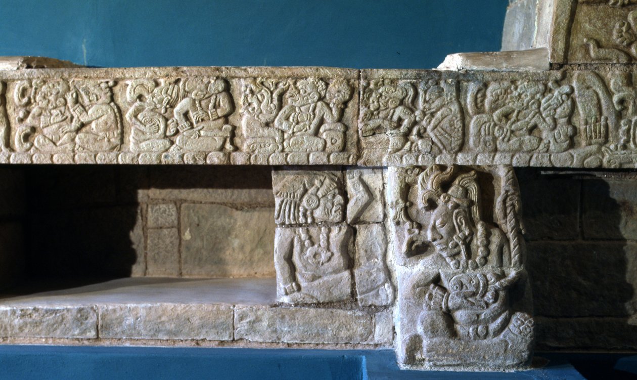 Copan Sepulturas Bench, Late Classic Period 600-900 AD by Mayan