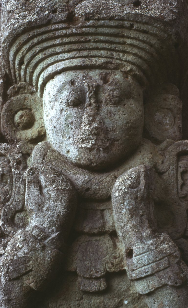 Stela 1, Copan, Late Classic Period, 667 AD by Mayan