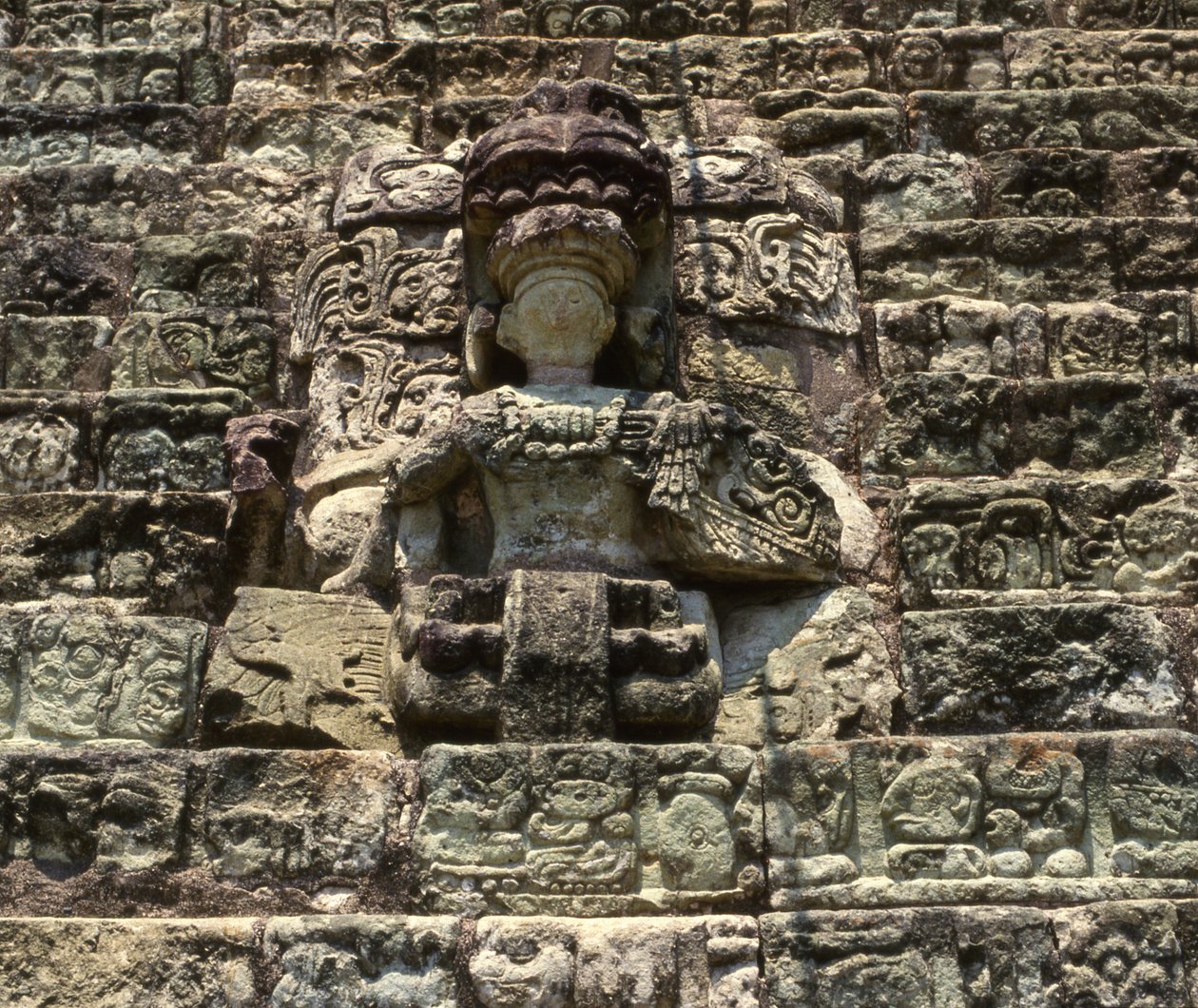 Copan Hieroglyphic Statue by Mayan