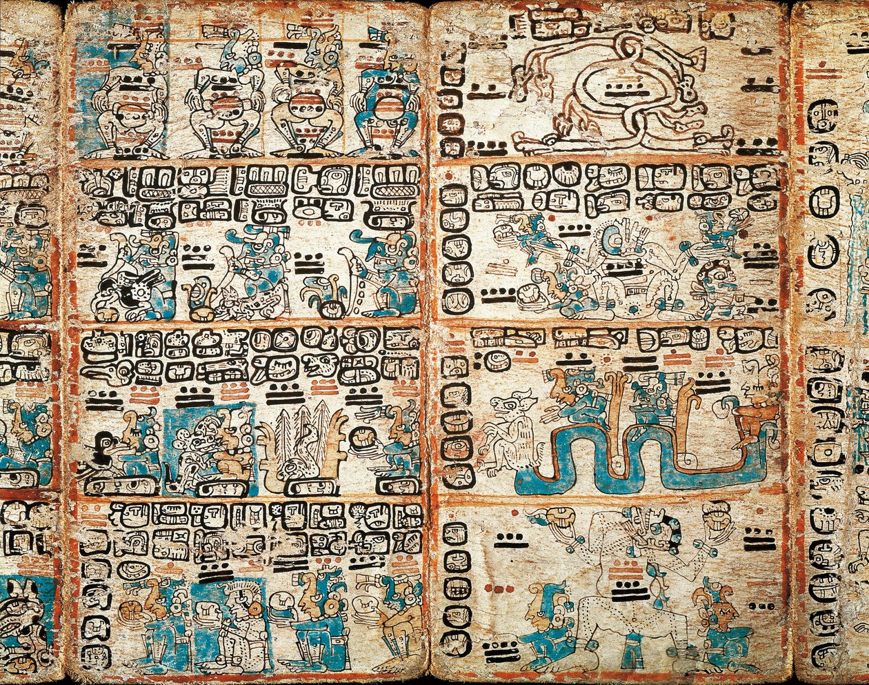 The Codex of Madrid, Painted Miniatures by Mayan Mayan
