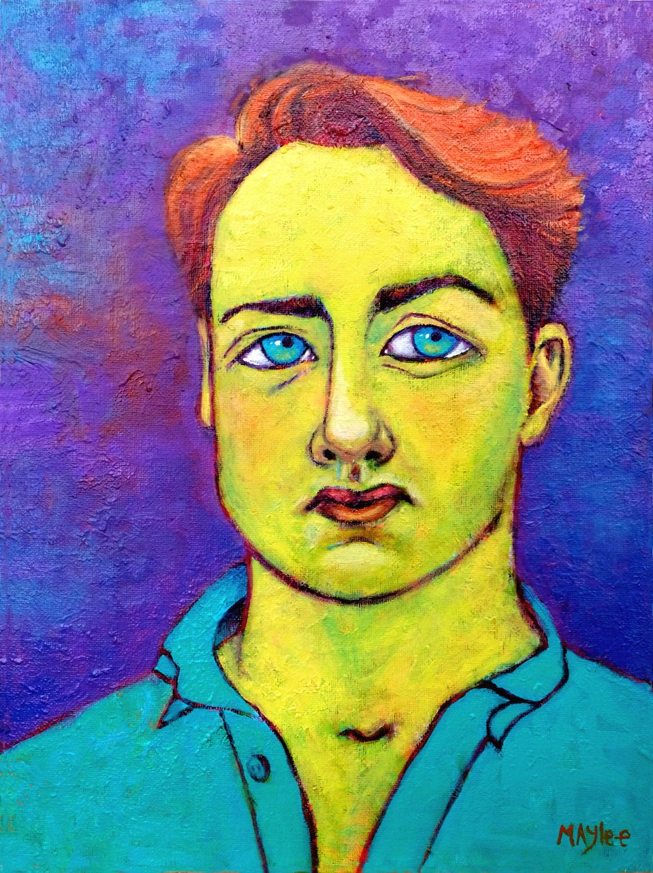 Man in Phtalo by Maylee Christie