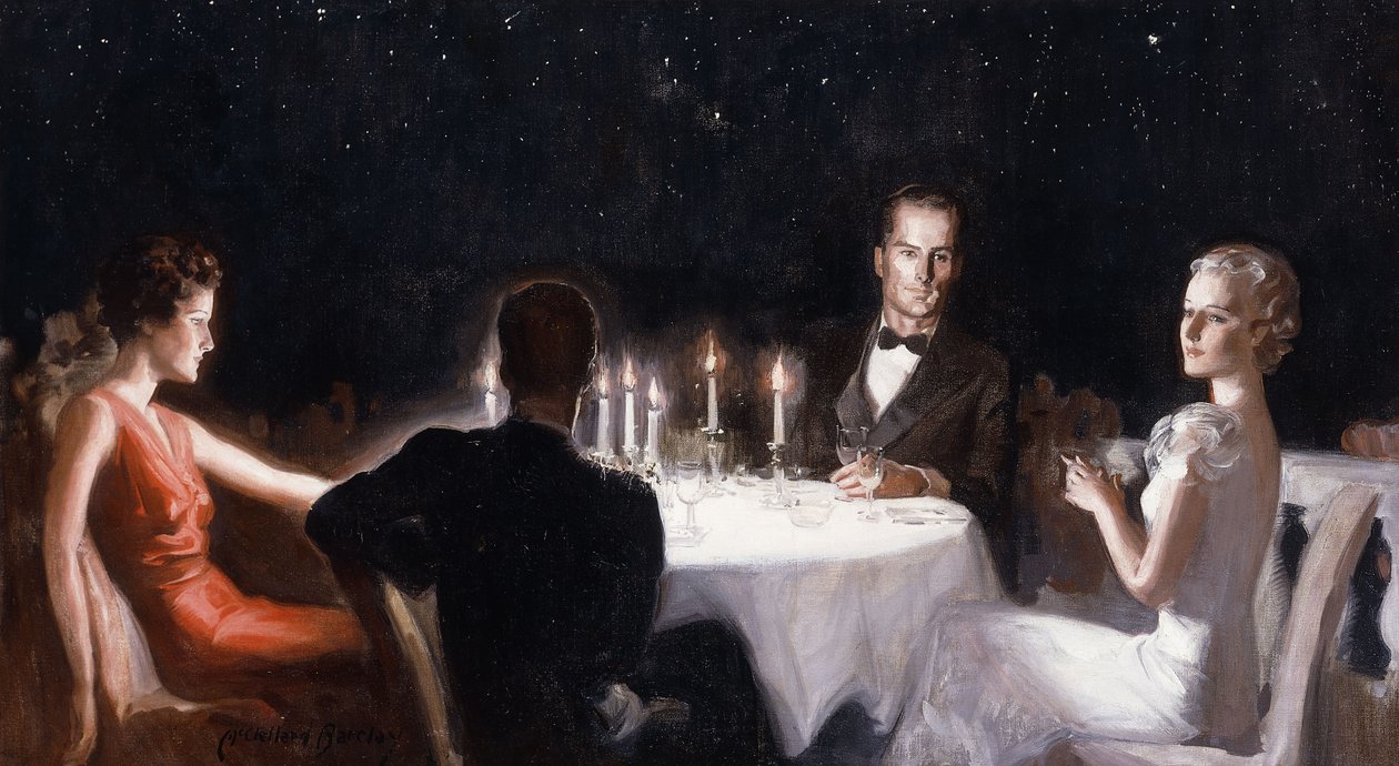 Dinner Under the Stars by McClelland Barclay