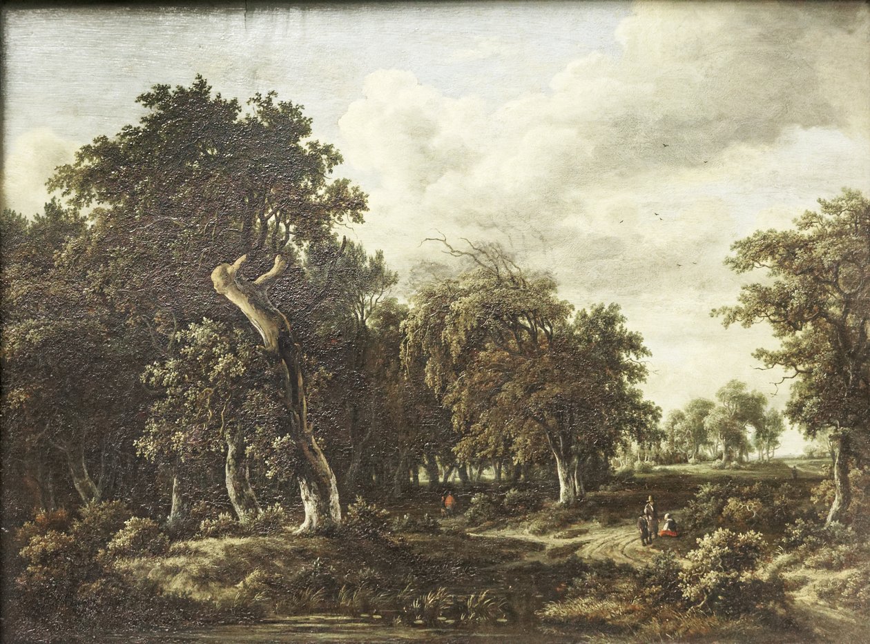 The Oak Forest by Meindert Hobbema