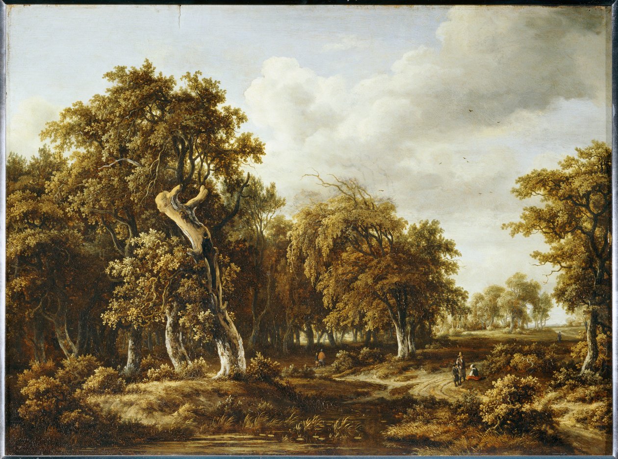 The Oak Forest by Meindert Hobbema